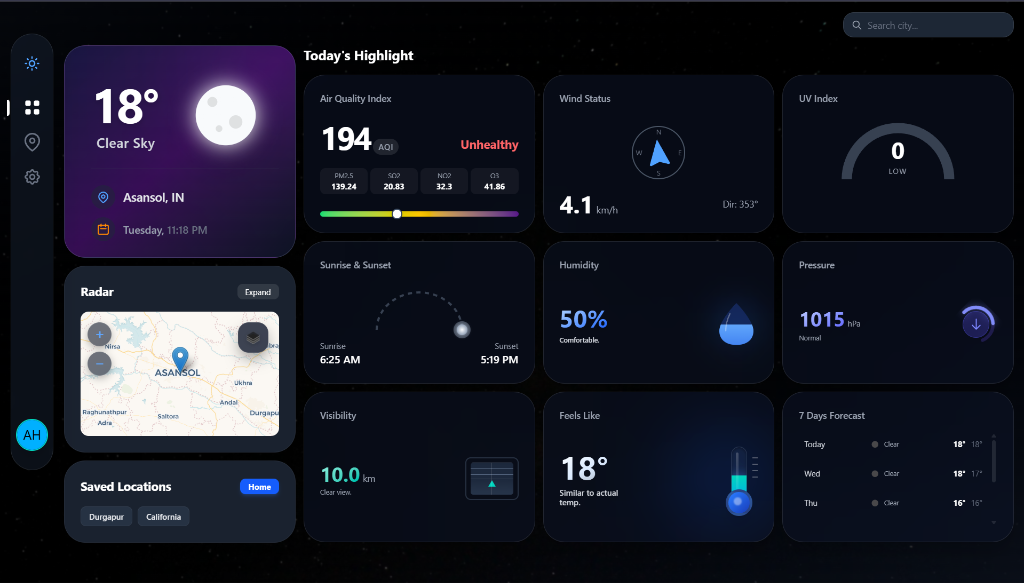Aether Weather App